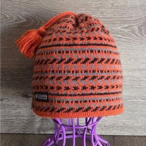 Columbia Hat Cap Unisex One Size Orange Hiking Climbing Outdoors  Beanie